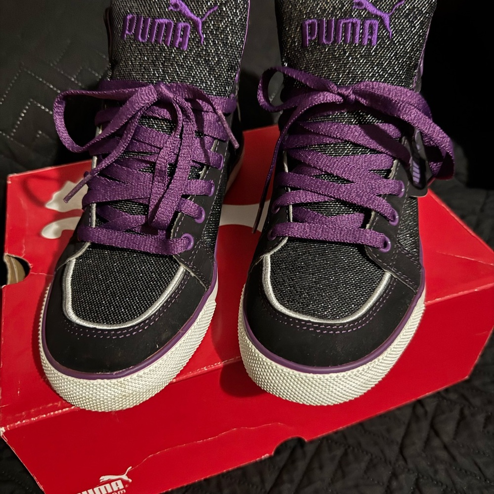 Puma women’s Sneakers - Black and Purple